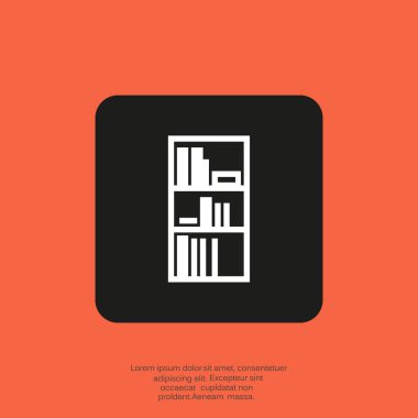 Basit bookshelf simgesi