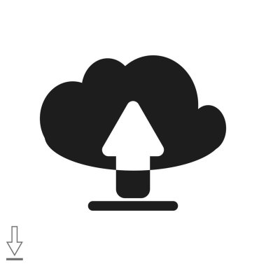 Bulut dosya download simgesi