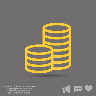 Sütunları sikkeler, para kavramı