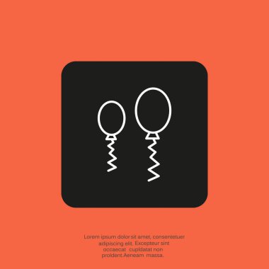 Balonlar web simgesi. 