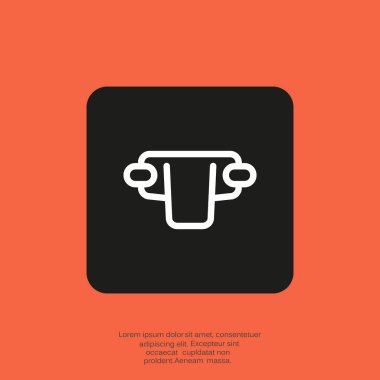 Basit bebek bezi web simgesi