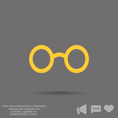 gözlük basit simgesi