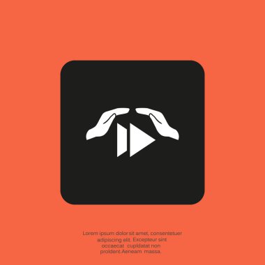 düğme web simgesi oynamak