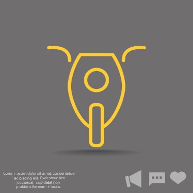 Basit web satırı motosiklet