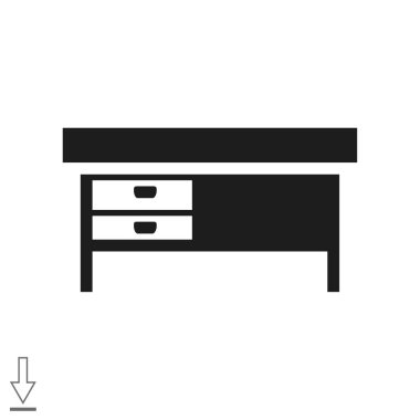 Basit ofis Resepsiyon simgesi