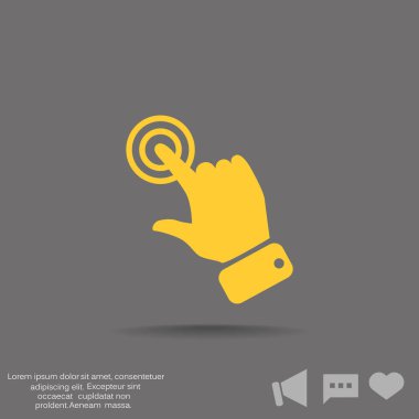 Dokunmatik ekran web simgesi