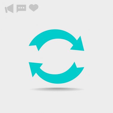 döndürme oklarını daire