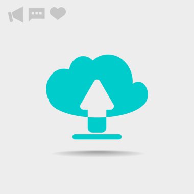 Bulut dosya download simgesi