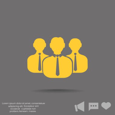 insanlar web simgesi grubudur. Vektör tasarımı