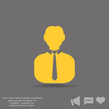 işadamı web simgesi. 