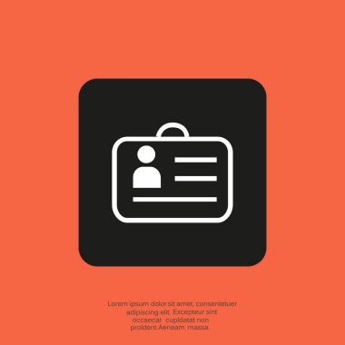 kimlik kartı simgesi