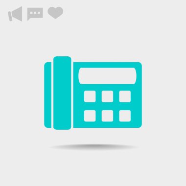 Faks telefon web simgesi