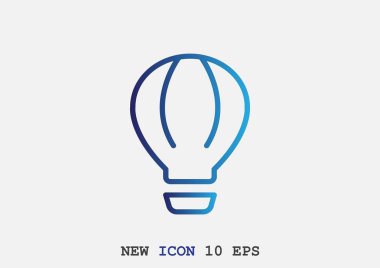 hava balonu basit simgesi