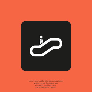 Yürüyen merdiven web simgesi