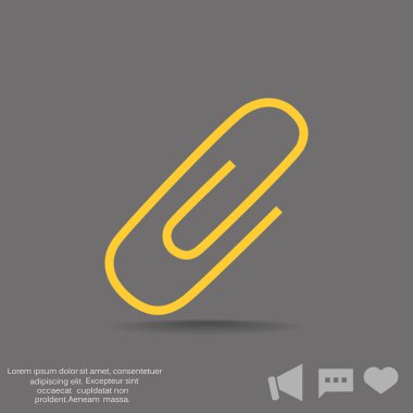 Basit klips web simgesi