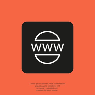 www web simgesi, vektör tasarımı