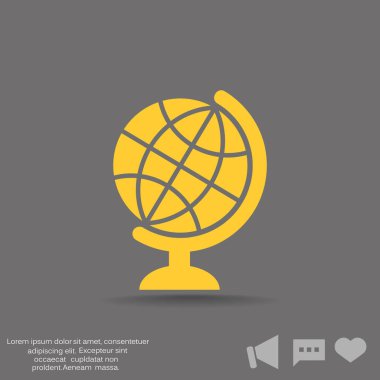 Dünya web simgesi. vektör tasarımı