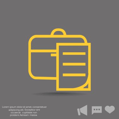 Evrak Çantası'nı basit simgesi