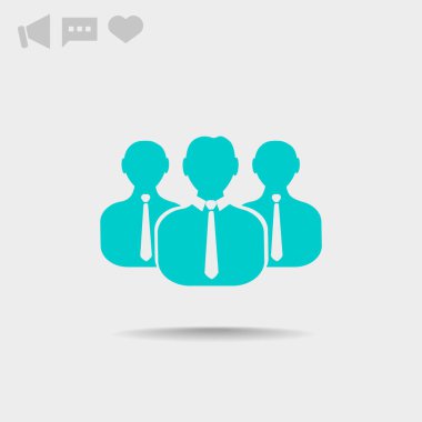 insanlar web simgesi grubudur. Vektör tasarımı