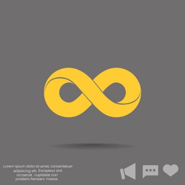 Sonsuzluk sembolü web simgesi 