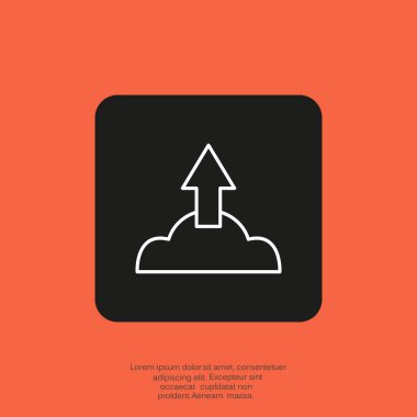 Bulut dosya download simgesi