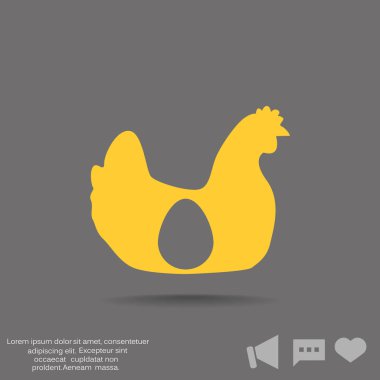 tavuk web simgesi.