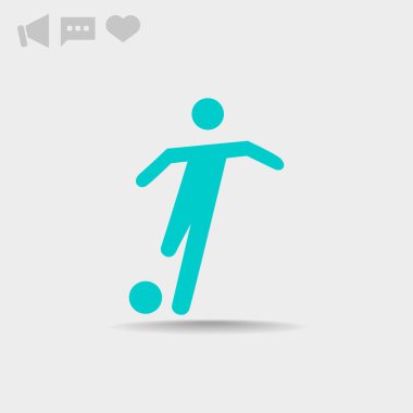 Futbol oyuncu siluet