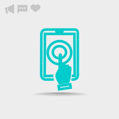 Dokunmatik ekran web simgesi