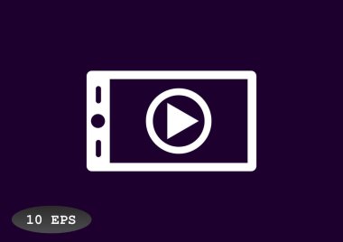 Oynat düğmesini smartphone cep telefonu ile