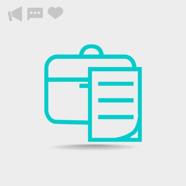 Evrak Çantası'nı basit simgesi