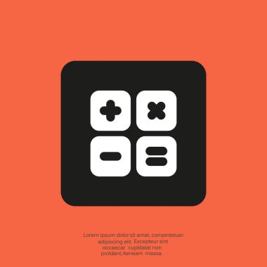 hesap makinesi web simgesi. 