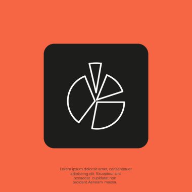 Yüzde kavramı yuvarlak web simgesi