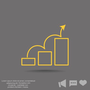 ölçek web simge üzerindeki oku. Vektör tasarımı