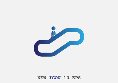 Yürüyen merdiven web simgesi