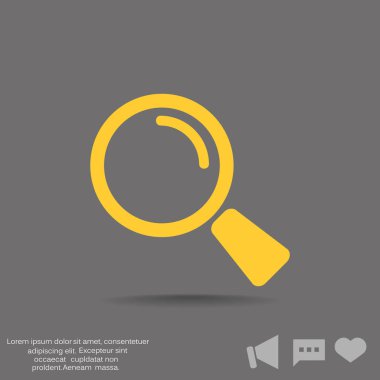 Basit büyüteç simgesini