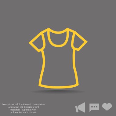 basit t-shirt simgesi