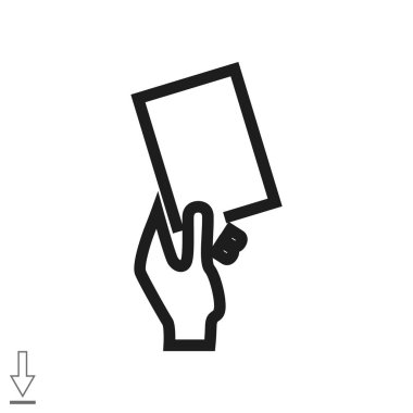 Futbol kartı elinde