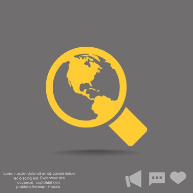 Basit büyüteç simgesini