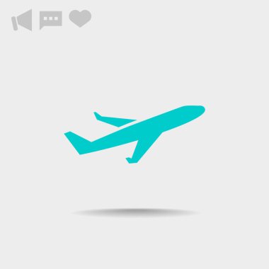 uçak web simgesi