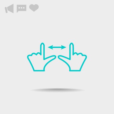 Dokunmatik ekran web simgesi