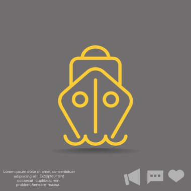 Kargo gemisi simgesi