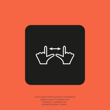 Dokunmatik ekran web simgesi