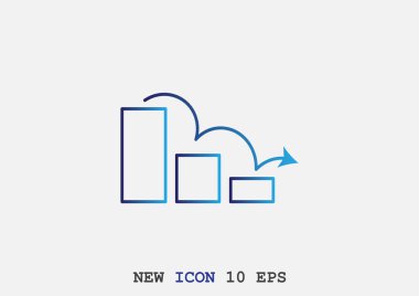 ölçek web simge üzerindeki oku. Vektör tasarımı