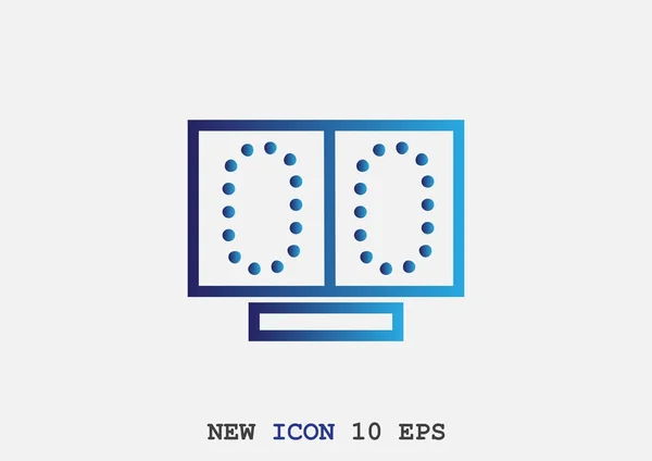 Score board web icon — стоковый вектор