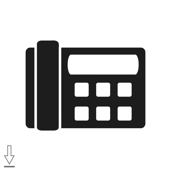 Teléfono fax icono web — Vector de stock