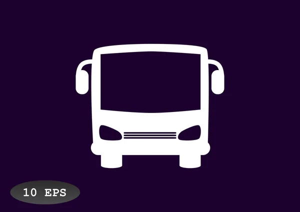 Bus web pictogram — Stockvector