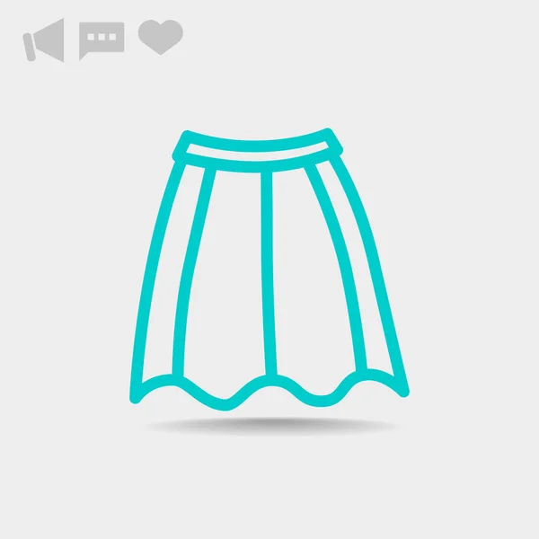 Skirt  web icon. — Stock Vector