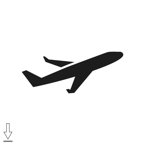 Icono web del avión — Vector de stock