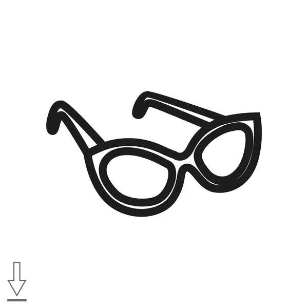 Brille einfaches Symbol — Stockvektor