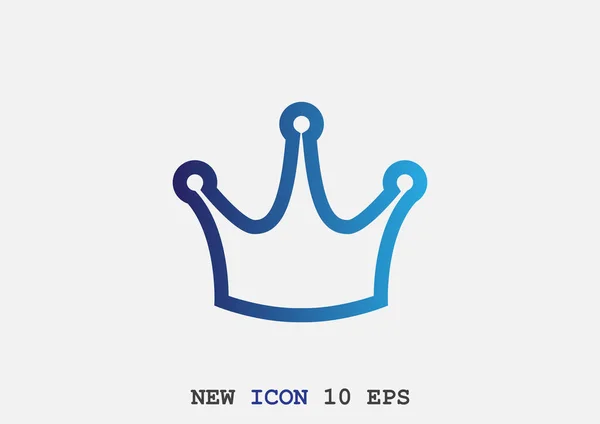 Crown-web ikon. — Stock Vector